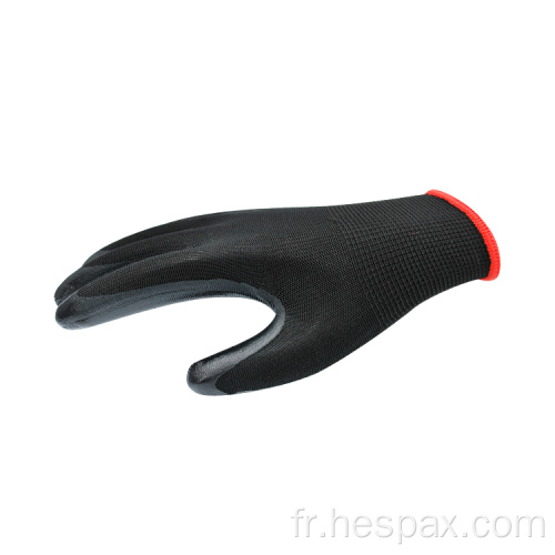 HESPAX Black Nitrile revêtu de travail de mécanicien